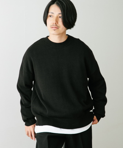 ITEMS URBANRESEARCH（アイテムズ アーバンリサーチ）の「マルチファンクション クルーネックニット（ニット/セーター・メンズ・ブラック/オフホワイト/グレー/ブラウン・MEDIUM/LARGE）」の16枚目の写真