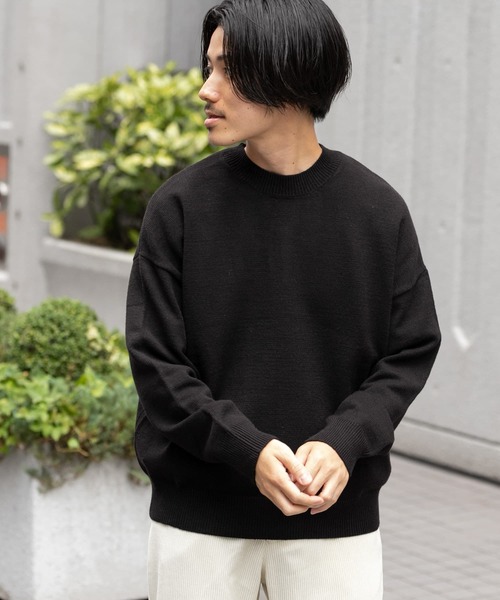 ITEMS URBANRESEARCH（アイテムズ アーバンリサーチ）の「マルチファンクション クルーネックニット（ニット/セーター・メンズ・ブラック/オフホワイト/グレー/ブラウン・MEDIUM/LARGE）」の19枚目の写真