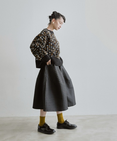 manana suerte（マニャーナスエルテ）の「ジャガードボリュームパンツ（その他パンツ・レディース・ブラック/ホワイト×ブラック・FREE）」の21枚目の写真