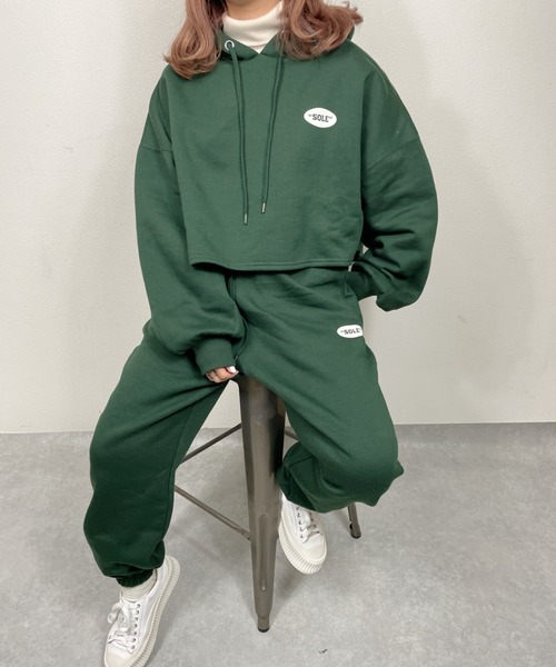 nemne store(ネンネストア)の「走り出す裏起毛スウェットパンツ(スウェットパンツ・レディース・ネイビー/グリーン/オートミール・フリー)」の14枚目の写真