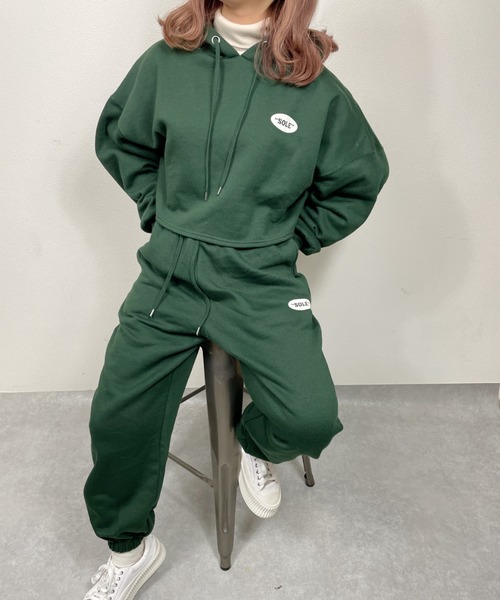nemne store(ネンネストア)の「走り出す裏起毛スウェットパンツ(スウェットパンツ・レディース・ネイビー/グリーン/オートミール・フリー)」の21枚目の写真