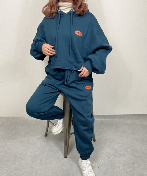 nemne store(ネンネストア)の「走り出す裏起毛スウェットパンツ(スウェットパンツ・レディース・ネイビー/グリーン/オートミール・フリー)」の15枚目の写真
