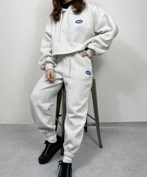 nemne store(ネンネストア)の「走り出す裏起毛スウェットパンツ(スウェットパンツ・レディース・ネイビー/グリーン/オートミール・フリー)」の13枚目の写真