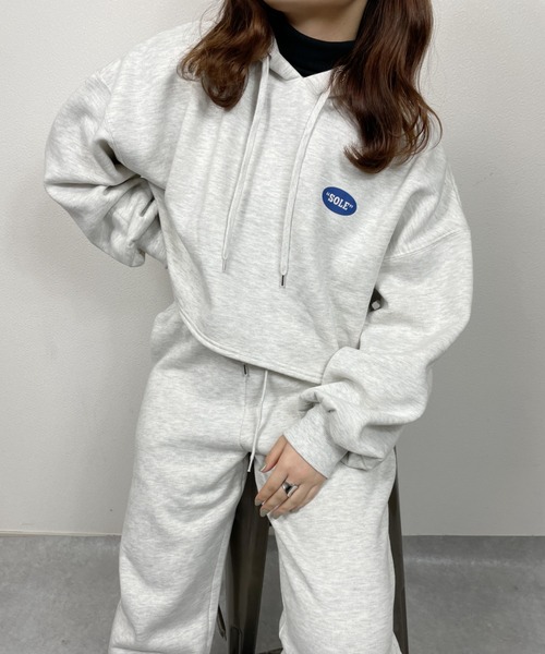 nemne store(ネンネストア)の「走り出す裏起毛スウェットパンツ(スウェットパンツ・レディース・ネイビー/グリーン/オートミール・フリー)」の16枚目の写真