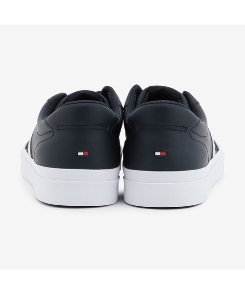 TOMMY HILFIGER（トミーヒルフィガー）の「レザーフラッグスニーカー（スニーカー・メンズ・ホワイト/ネイビー・26cm/26.5cm/27.5cm/28cm）」の4枚目の写真