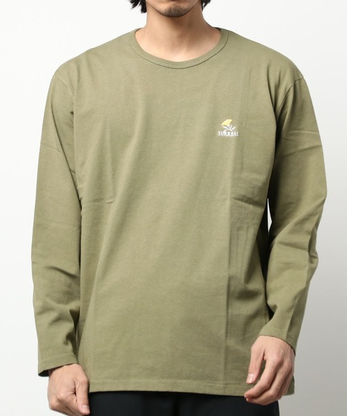 SURREAL（シュルリアル）の「【SURREAL/シュルリアル】Chad_ Made in USA Print L/S T-Shirt（Tシャツ/カットソー・メンズ・ホワイト/ネイビー/カーキ・LARGE/X-LARGE）」の5枚目の写真
