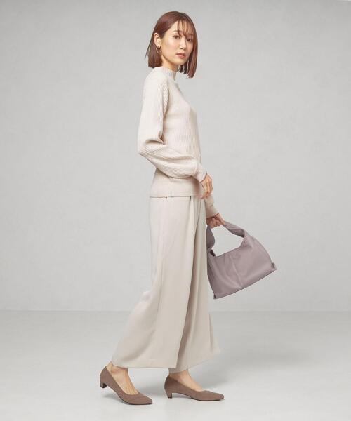 closet story（クローゼットストーリー）の「＜closet story＞ソデライン スタンドネックニット -ウォッシャブル-（ニット/セーター・レディース・ダークブラウン/ナチュラル/ライトピンク・FREE）」の10枚目の写真