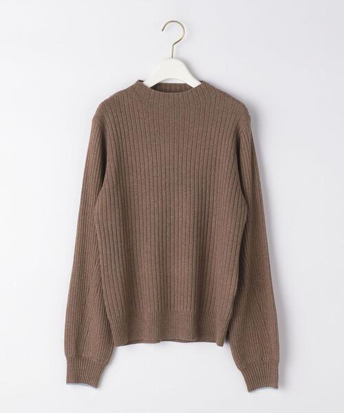 closet story（クローゼットストーリー）の「＜closet story＞ソデライン スタンドネックニット -ウォッシャブル-（ニット/セーター・レディース・ダークブラウン/ナチュラル/ライトピンク・FREE）」の13枚目の写真