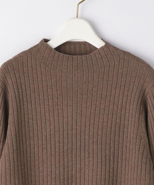 closet story（クローゼットストーリー）の「＜closet story＞ソデライン スタンドネックニット -ウォッシャブル-（ニット/セーター・レディース・ダークブラウン/ナチュラル/ライトピンク・FREE）」の15枚目の写真