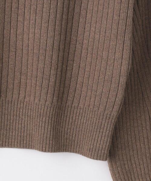 closet story（クローゼットストーリー）の「＜closet story＞ソデライン スタンドネックニット -ウォッシャブル-（ニット/セーター・レディース・ダークブラウン/ナチュラル/ライトピンク・FREE）」の17枚目の写真