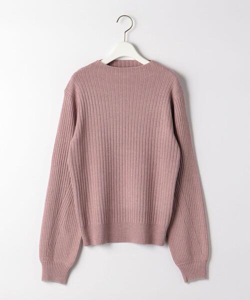 closet story（クローゼットストーリー）の「＜closet story＞ソデライン スタンドネックニット -ウォッシャブル-（ニット/セーター・レディース・ダークブラウン/ナチュラル/ライトピンク・FREE）」の19枚目の写真