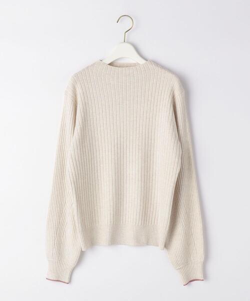 closet story（クローゼットストーリー）の「＜closet story＞ソデライン スタンドネックニット -ウォッシャブル-（ニット/セーター・レディース・ダークブラウン/ナチュラル/ライトピンク・FREE）」の21枚目の写真