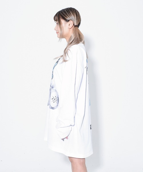 TRAVAS TOKYO（トラバス トウキョウ）の「『TRAVAS TOKYO/トラバス トーキョー』Butterfly bear L/S tee/バタフライベアープリント ロングスリーブカットソー（Tシャツ/カットソー・レディース・ホワイト/ブラック・FREE）」の10枚目の写真