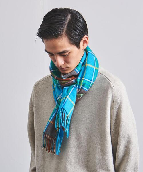 Johnstons of Elgin(ジョンストンズオブエルガン)の「【別注】<JOHNSTONS(ジョンストンズ)> 2プライ マルチチェック マフラー 35✕170(マフラー・メンズ・その他1・FREE)」の5枚目の写真