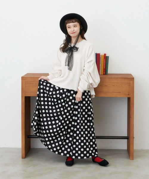 MERLOT(メルロー)の「フレアスカート(スカート・レディース・ブラック・FREE)」の9枚目の写真