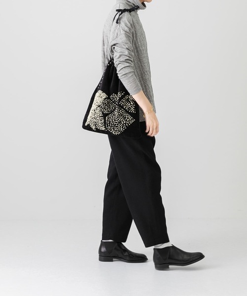 かぐれ(カグレ)の「ウールコットンワイドタートル(Tシャツ/カットソー・レディース・チャコールグレー/ライトグレー・FREE)」の11枚目の写真