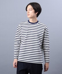 TAKEO KIKUCHI | ポンチ ボーダー カットソー(Tシャツ/カットソー)