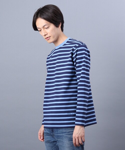 TAKEO KIKUCHI(タケオキクチ)の「◆ポンチ ボーダー カットソー(Tシャツ/カットソー・メンズ・ネイビー系2/ダークブラウン系2/ホワイト系3・02/03/04)」の19枚目の写真