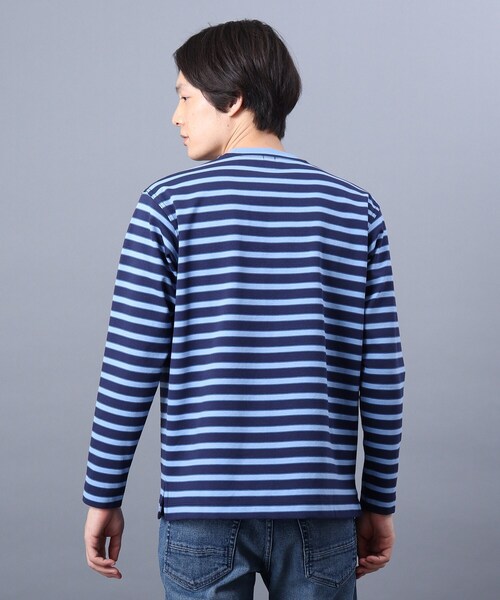 TAKEO KIKUCHI(タケオキクチ)の「◆ポンチ ボーダー カットソー(Tシャツ/カットソー・メンズ・ネイビー系2/ダークブラウン系2/ホワイト系3・02/03/04)」の21枚目の写真
