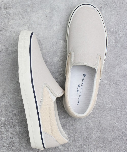 Earth Music Ecology Blue Label メンズ スリッポン 定番スニーカー スリッポン Earth Music Ecology Blue Label アースミュージックアンドエコロジーブルーレーベル のファッション通販 Zozotown