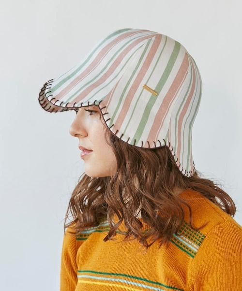 kaorinomori（カオリノモリ）の「カオリノモリ　コキュルハット（ハット・レディース・ホワイト/ネイビー・M/57.5cm）」の4枚目の写真