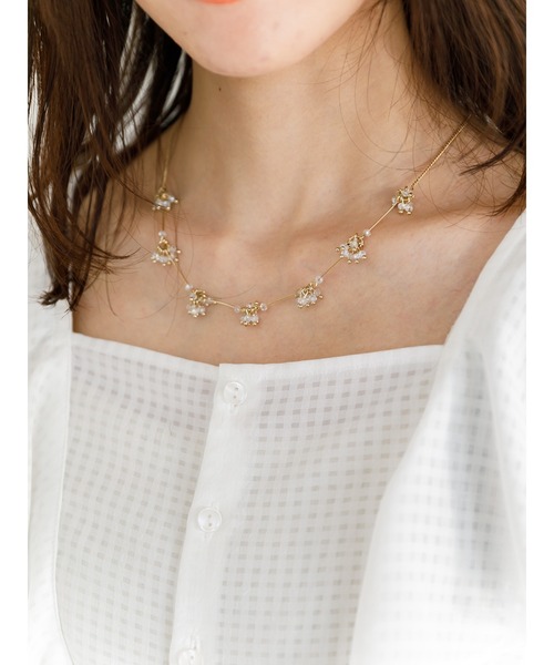 SLURR（スラ―）の「2Wayシアーギンガムフリルチュニック（シャツ/ブラウス・レディース・オフホワイト/ブラック/アイボリー・FREE）」の10枚目の写真