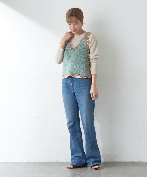 SHENERY（シーナリー）の「シアークレープブルーゼヘムロンTEE（Tシャツ/カットソー・レディース・ベージュ/オフホワイト・FREE）」の21枚目の写真