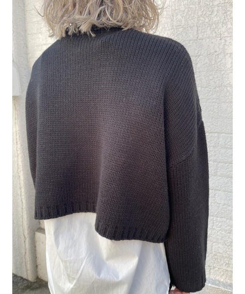 EGOIST（エゴイスト）の「天竺タートルニットトップス（ニット/セーター・レディース・ブラック/グリーン/アイボリー・FREE）」の21枚目の写真