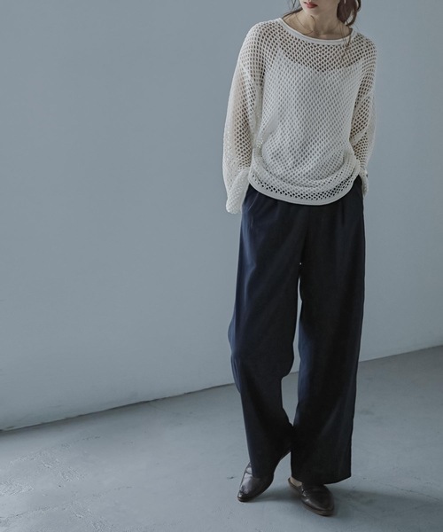 シースルーメッシュニット（ニット/セーター）｜Fashion Letter