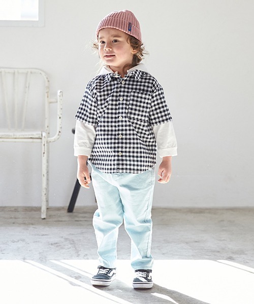 petit main（プティマイン）の「カフェパンツ（その他パンツ・キッズ・イエロー/チャコール/ライトブルー/ライトベージュ・80ｃｍ/130cm/100cm/90cm/120cm/110cm）」の4枚目の写真