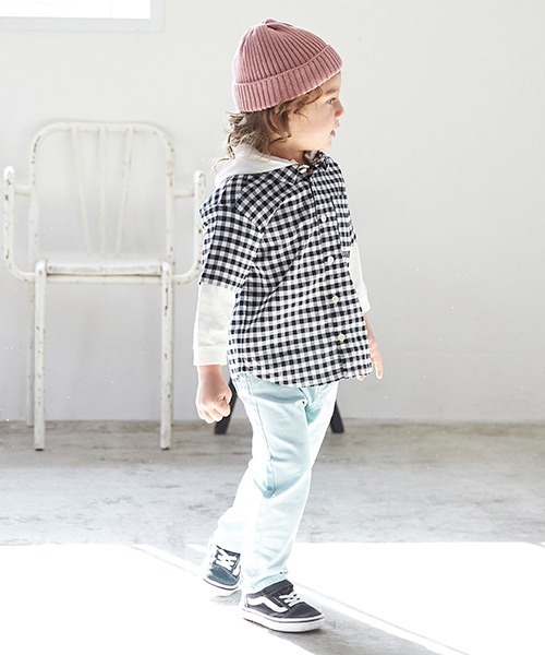 petit main（プティマイン）の「カフェパンツ（その他パンツ・キッズ・イエロー/チャコール/ライトブルー/ライトベージュ・80ｃｍ/130cm/100cm/90cm/120cm/110cm）」の20枚目の写真