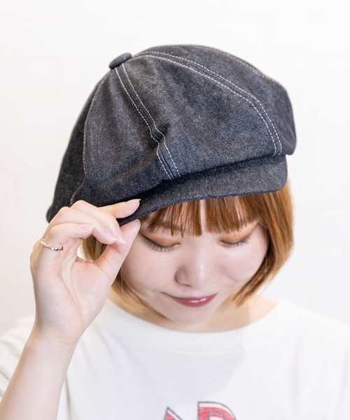 無（ム）の「デニムキャスケット（キャスケット・メンズ・ネイビー/ブラック/グレー・FREE）」の21枚目の写真