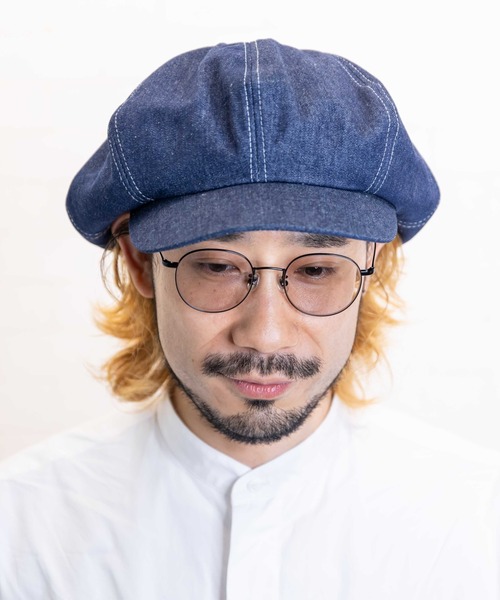 無（ム）の「デニムキャスケット（キャスケット・メンズ・ネイビー/ブラック/グレー・FREE）」の8枚目の写真