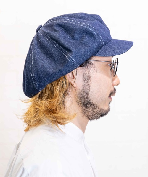 無（ム）の「デニムキャスケット（キャスケット・メンズ・ネイビー/ブラック/グレー・FREE）」の7枚目の写真