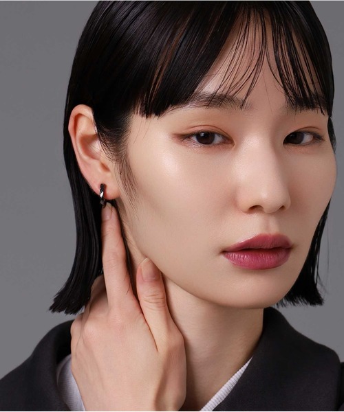 LION HEART（ライオンハート）の「LH for Gift シルバーイヤリング/ツイストテクスチャー/シルバー925（イヤリング・メンズ・シルバー/ブラック・ONE SIZE）」の18枚目の写真