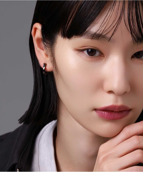 LION HEART（ライオンハート）の「LH for Gift シルバーイヤリング/ツイストテクスチャー/シルバー925（イヤリング・メンズ・シルバー/ブラック・ONE SIZE）」の22枚目の写真