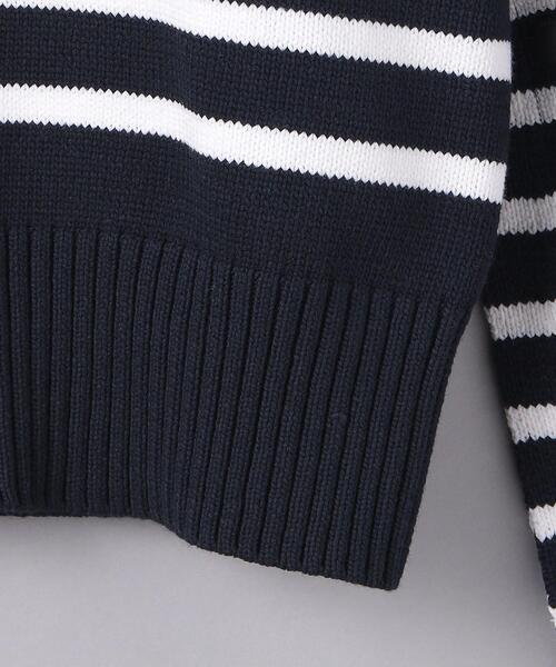 HYKE(ハイク)の「<HYKE(ハイク)>STRIPED ベルスリーブ ニット(ニット/セーター・レディース・ネイビー・1)」の11枚目の写真