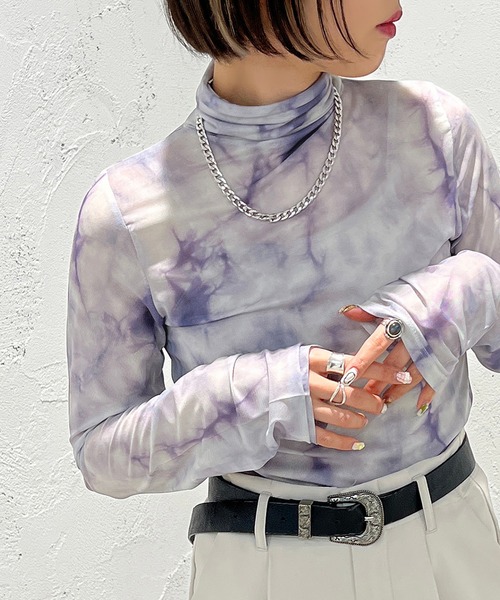 apres jour mignon（アプレジュールミニョン）の「柄カットインナー【ZOZOTOWN限定アイテム】（その他トップス・レディース・ブラック系その他/パープル系その他/グリーン系その他/ブラウン系その他・フリー/X-LARGE）」の4枚目の写真