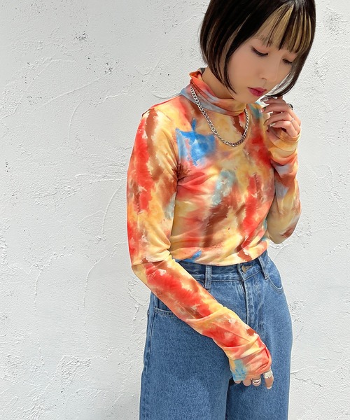 apres jour mignon（アプレジュールミニョン）の「柄カットインナー【ZOZOTOWN限定アイテム】（その他トップス・レディース・ブラック系その他/パープル系その他/グリーン系その他/ブラウン系その他・フリー/X-LARGE）」の12枚目の写真