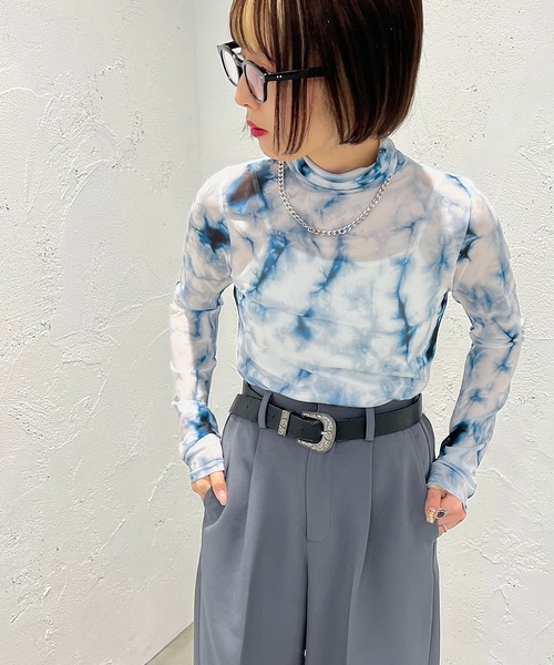 apres jour mignon（アプレジュールミニョン）の「柄カットインナー【ZOZOTOWN限定アイテム】（その他トップス・レディース・ブラック系その他/パープル系その他/グリーン系その他/ブラウン系その他・フリー/X-LARGE）」の6枚目の写真
