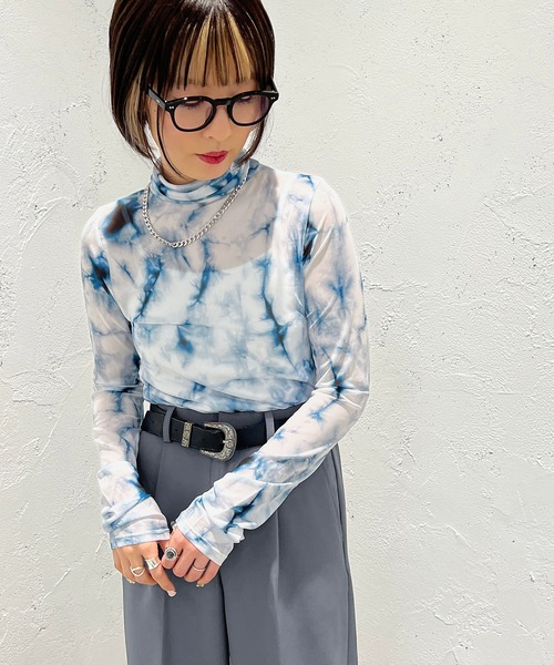 apres jour mignon（アプレジュールミニョン）の「柄カットインナー【ZOZOTOWN限定アイテム】（その他トップス・レディース・ブラック系その他/パープル系その他/グリーン系その他/ブラウン系その他・フリー/X-LARGE）」の7枚目の写真