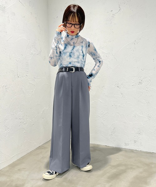 apres jour mignon（アプレジュールミニョン）の「柄カットインナー【ZOZOTOWN限定アイテム】（その他トップス・レディース・ブラック系その他/パープル系その他/グリーン系その他/ブラウン系その他・フリー/X-LARGE）」の9枚目の写真