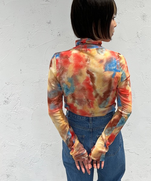 apres jour mignon（アプレジュールミニョン）の「柄カットインナー【ZOZOTOWN限定アイテム】（その他トップス・レディース・ブラック系その他/パープル系その他/グリーン系その他/ブラウン系その他・フリー/X-LARGE）」の14枚目の写真
