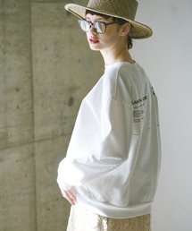 PUAL CE CIN | 裏毛バックプリントプルオーバー(スウェット)