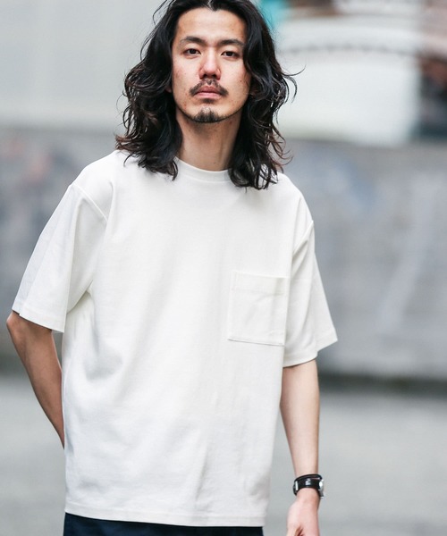 URBAN RESEARCH Sonny Label(アーバンリサーチサニーレーベル)の「コンパクトスムースTシャツ(Tシャツ/カットソー・メンズ・ホワイト/ブラック/イエロー/ブルー/グレー系その他・MEDIUM/LARGE)」の2枚目の写真