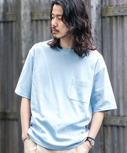 URBAN RESEARCH Sonny Label(アーバンリサーチサニーレーベル)の「コンパクトスムースTシャツ(Tシャツ/カットソー・メンズ・ホワイト/ブラック/イエロー/ブルー/グレー系その他・MEDIUM/LARGE)」の5枚目の写真