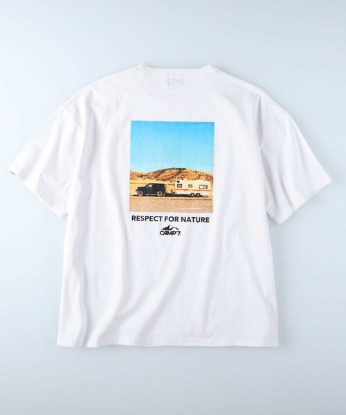 CAMP7(キャンプセブン)の「【CAMP7】バックプリントTシャツ(Tシャツ/カットソー・メンズ・グリーン/ホワイト/ブラック・XL/L/M/S)」の22枚目の写真