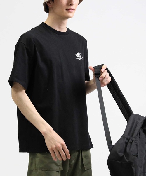 CAMP7(キャンプセブン)の「【CAMP7】バックプリントTシャツ(Tシャツ/カットソー・メンズ・グリーン/ホワイト/ブラック・XL/L/M/S)」の9枚目の写真