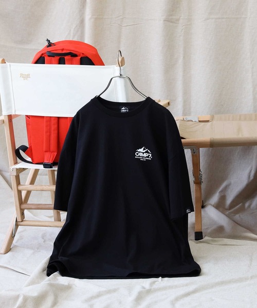 CAMP7(キャンプセブン)の「【CAMP7】バックプリントTシャツ(Tシャツ/カットソー・メンズ・グリーン/ホワイト/ブラック・XL/L/M/S)」の14枚目の写真