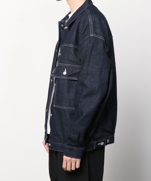 COOTIE PRODUCTIONS（クーティープロダクションズ）の「Raza Denim Jacket（デニムジャケット・メンズ・インディゴブルー・MEDIUM/LARGE/X-LARGE/SMALL）」の4枚目の写真